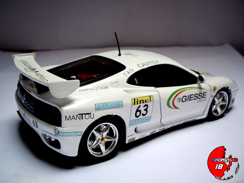 Ferrari 360 Modena ngt fia gt monza 2001 1/18 Burago